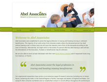 Tablet Screenshot of abel-associates.co.uk